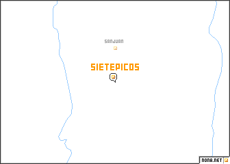 map of Siete Picos