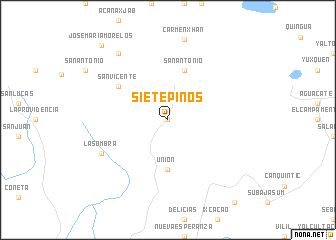 map of Siete Pinos