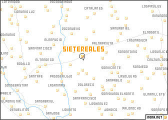 map of Siete Reales