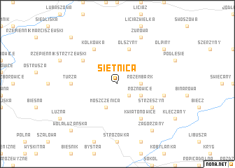 map of Sietnica