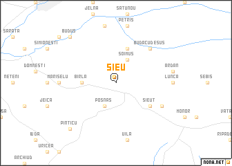 map of Şieu