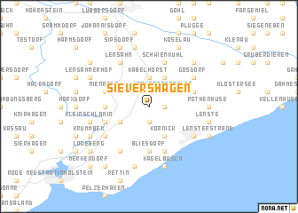 map of Sievershagen