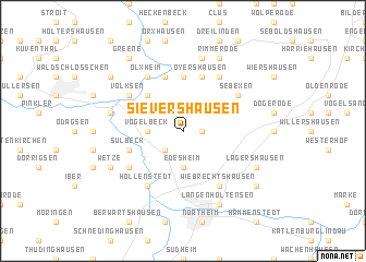 map of Sievershausen