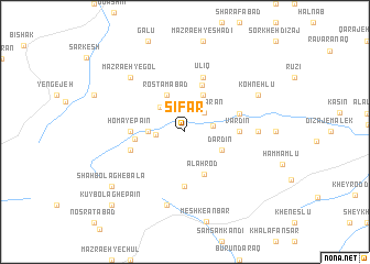 map of Şīfār