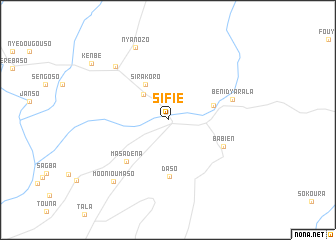 map of Sifié