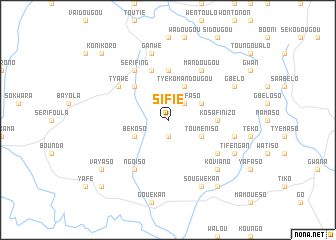 map of Sifié