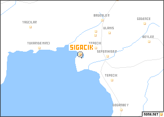 map of Siğacık