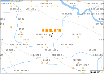 map of Sigalens