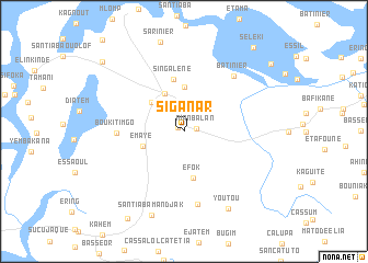 map of Siganar
