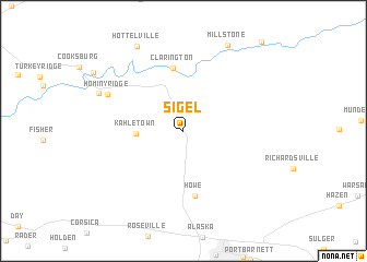 map of Sigel