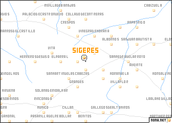 map of Sigeres