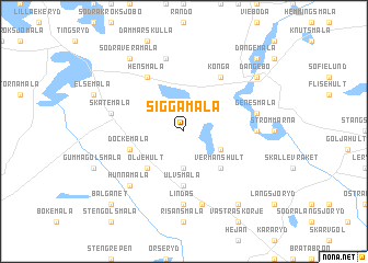 map of Siggamåla