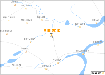 map of Sığırcık