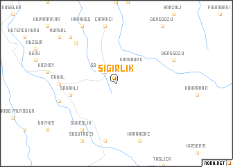 map of Sığırlık