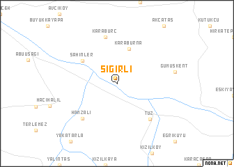 map of Sığırlı