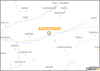 map of Sığırzindan