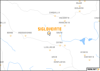 map of Siglo Veinte