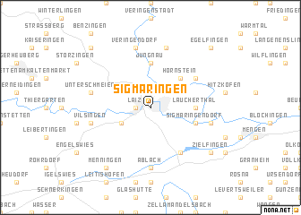 map of Sigmaringen