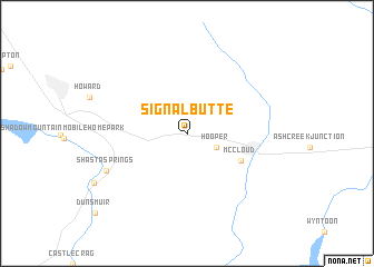 map of Signal Butte