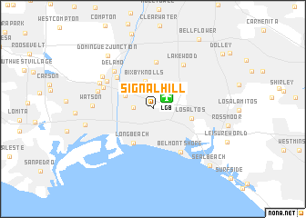 map of Signal Hill