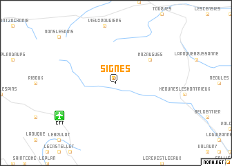 map of Signes