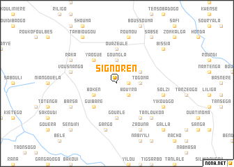 map of Signoren