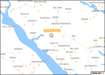 map of Signpine