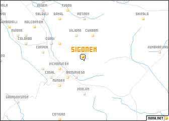 map of Sigonem