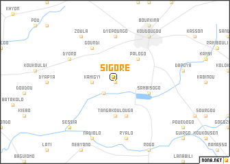 map of Sigoré