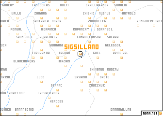 map of Sigsillano