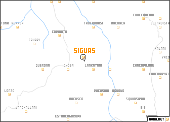 map of Siguas