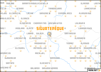 map of Siguatepeque