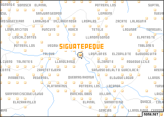 map of Siguatepeque