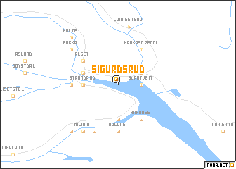 map of Sigurdsrud