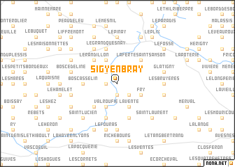 map of Sigy-en-Bray