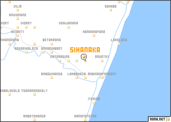 map of Sihanaka