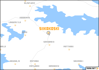 map of Siikakoski