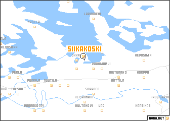 map of Siikakoski