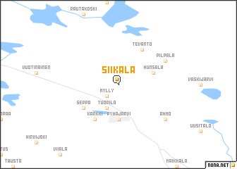 map of Siikala