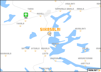 map of Siikasalmi