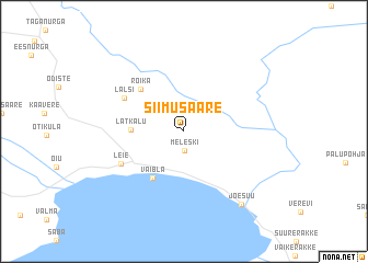 map of Siimusaare