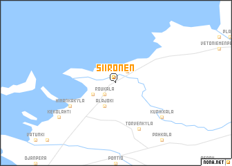 map of Siironen