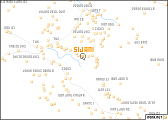 map of Šijani