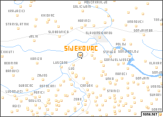 map of Sijekovac