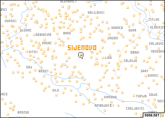 map of Sijenovo