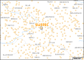 map of Sijerač