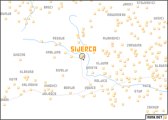 map of Sijerča