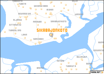 map of Sika Bajonkoto