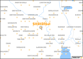 map of Sika Kondji