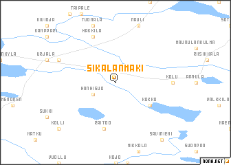 map of Sikalanmäki